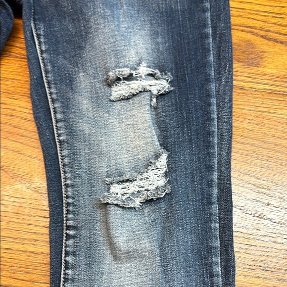 Dark Wash Women's Skinny Wax Jeans - Picture 6 of 9